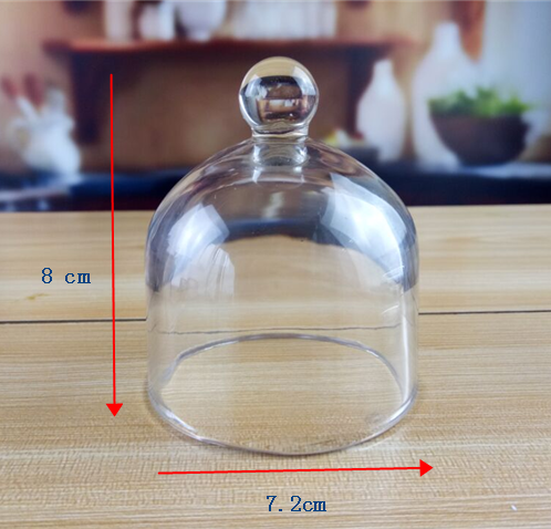 Mini Round Glass Storage Jars With Cover Lid , Glass Kitchen Canisters