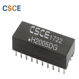 20 Pin / DIP Ethernet Isolation Transformer , 100 Base - T Gigabit Ethernet Transformer
