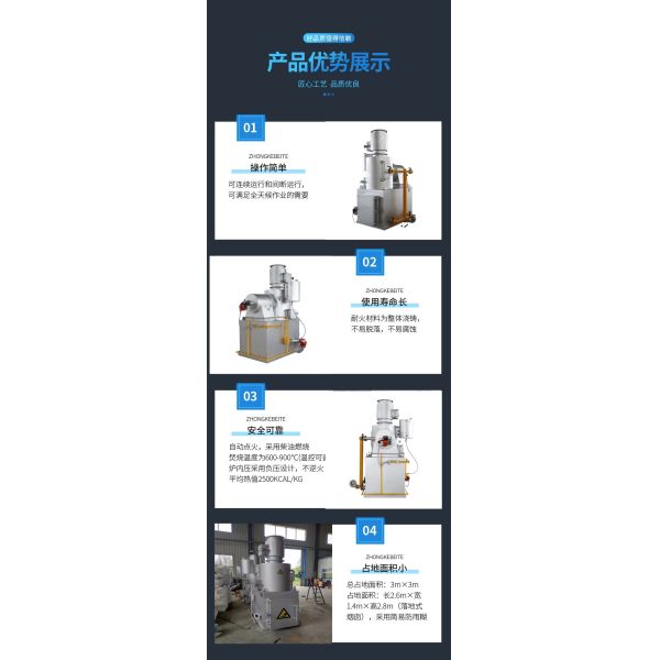 Waste Disposal Pet Incinerator Automatic Ash Removal Dog Incinerator