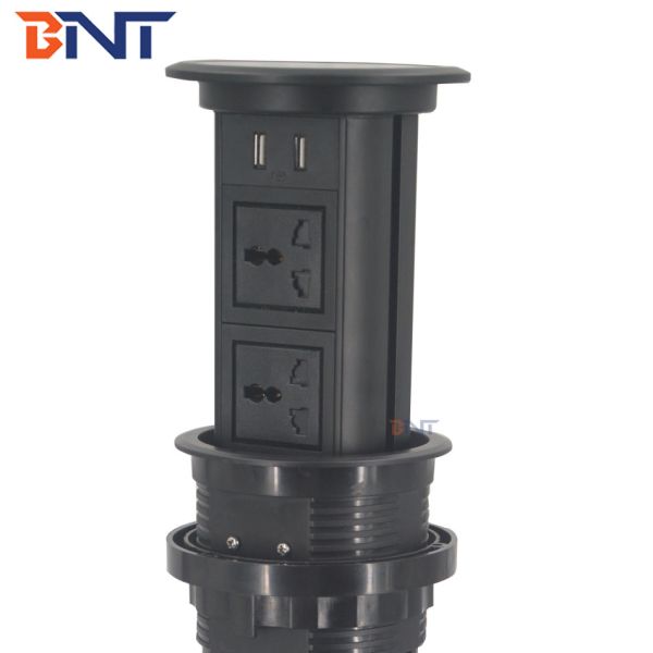 Multifunctional kitchen pop up power socket with wireless phone charger