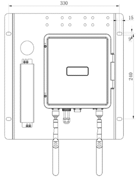 IP65 Waterproof Data Concentrator Unit AMI RF Gateway WFET-7000E/S
