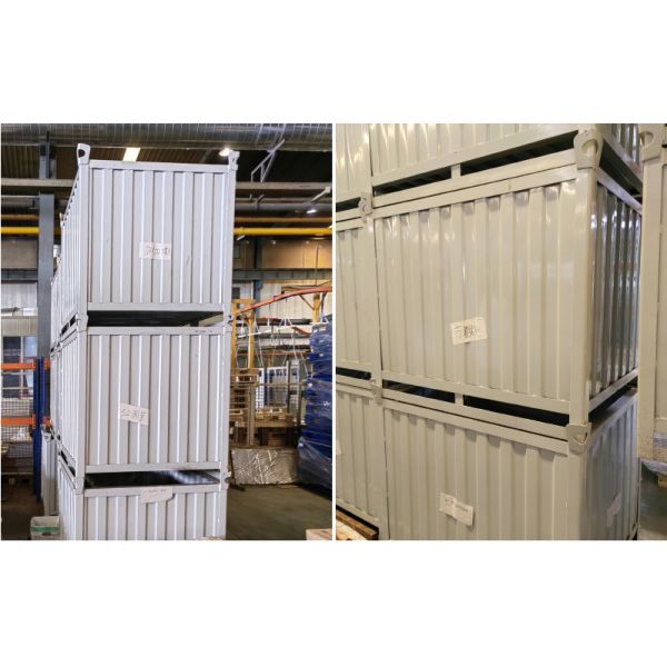 A50: Stackable and Foldable Storage Steel Wire Mesh Pallet Cage work bin wire mesh pallet container