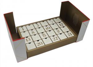 China Large Luxury Packaging Boxes Brand Packaging , Advent Calendar Box With Drawers 2 Open Flaps on sale
