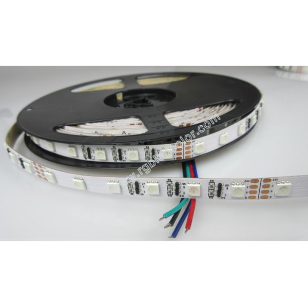 dc24v constant current rgb led strip 5050 300 leds 10mm white pcb