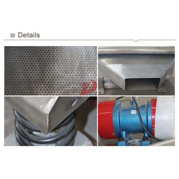 Industrial Vibratory Screen Separator Coffee Seed Rectangle Linear Vibrator Screen