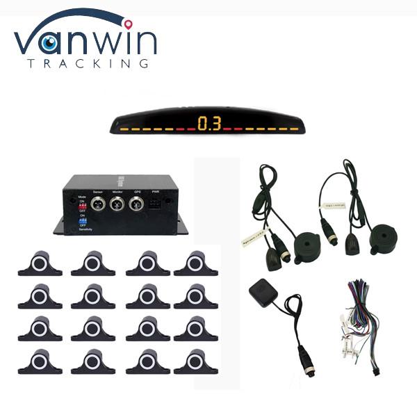 Quality 16 Sensors Car Parking Monitor System Backlight LED Parking Sensor for Reverse Backup Aid Voltage 12-36V for sale