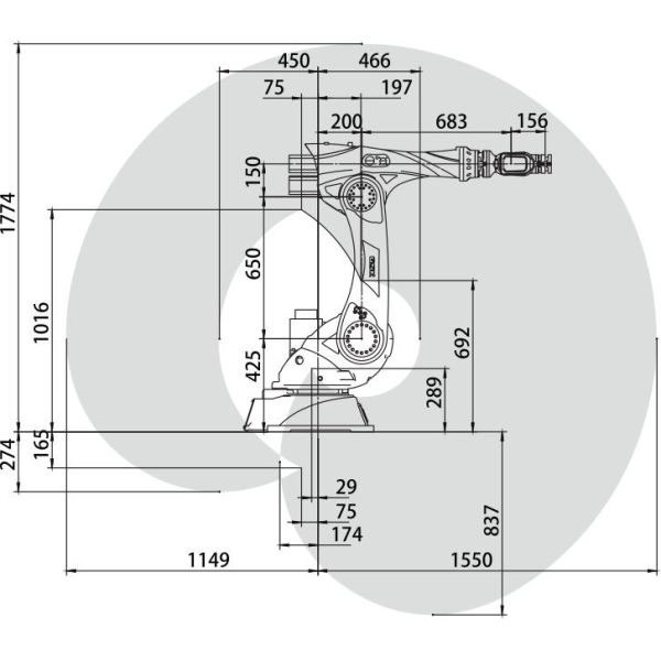 RB10 6 Axis GSK Robot Industrial Robotic Manipulator Arm