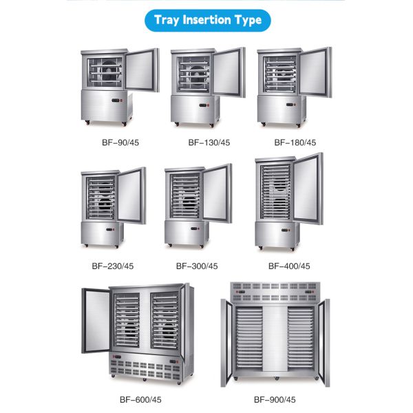 -45℃ 130L Commercial Food Blast Chiller Machine Sale Instant Fish/Chicken Fast/Quick/Blast Freezer