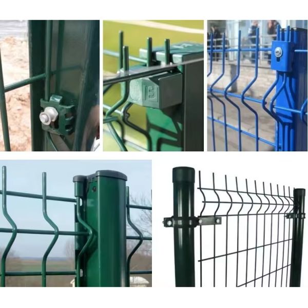 1.5M Dark Green PVC Coating V Mesh Security Fence 3D Park Welded Security Fence