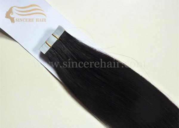 Quality 20" Virgin Human Hair Extensions Tape-In for sale - 2.5G Natural Black Virgin Remy Human Hair Extensions Tape-In on Sale for sale