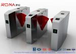 Metal Security Flap Barrier Gate Anti - Clamp 900mm Handicap With Fingerprint