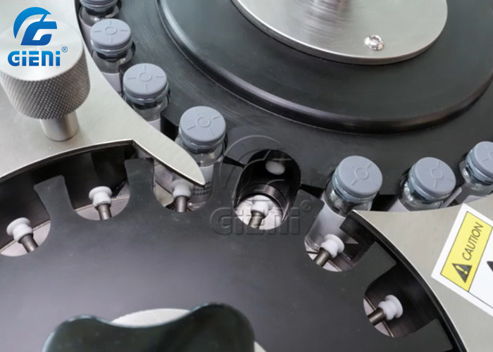 Double Head Rotary Labeling Machine For 10-50mm Diameter Glass Bottles