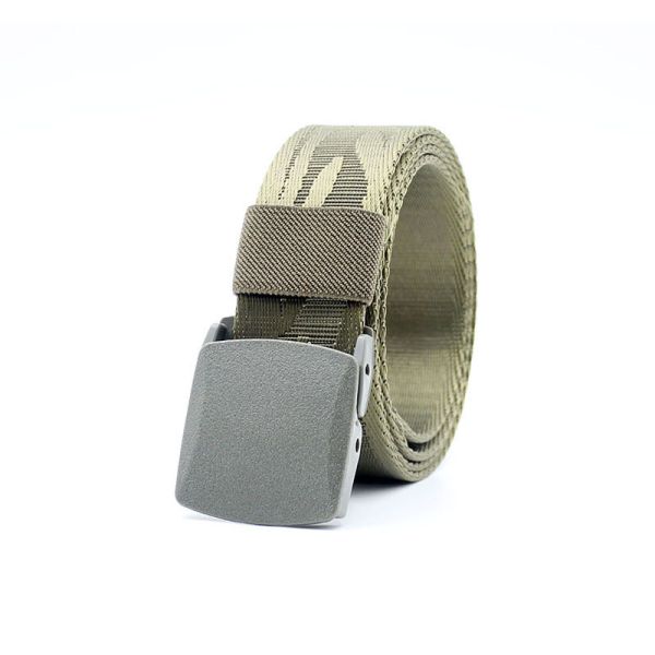 Resin Woven Canvas Fabric Web Belt 110cm Buckle Tactical Battle Belt