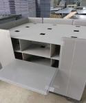 Rectangular Plastic Pallet Box Heavy Duty Folding Pallet Boxes Environmntally