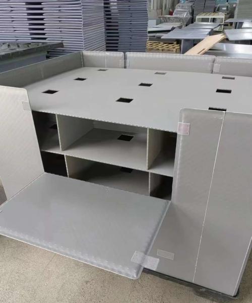 Rectangular Plastic Pallet Box Heavy Duty Folding Pallet Boxes Environmntally
