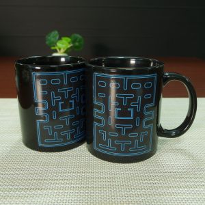 China Ceramic Pac Man Personalised Heat Sensitive Coffee Mug 300ml wholesale