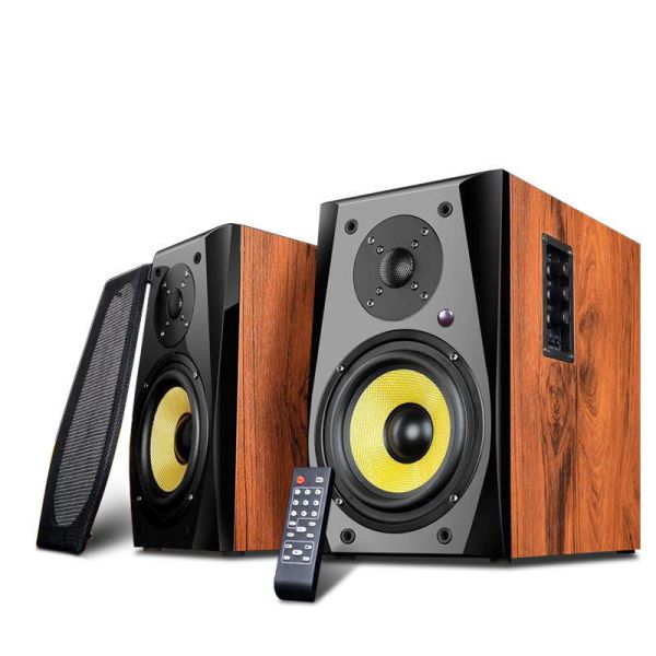 2-Way Cabinet Design Bookshelf Speaker with 40W Active Power and USB Connectivity