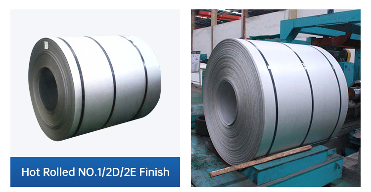 JIS Industrial Stainless Steel Coil NO.1 SUS 202 301 304L 304N 316Ti 316N