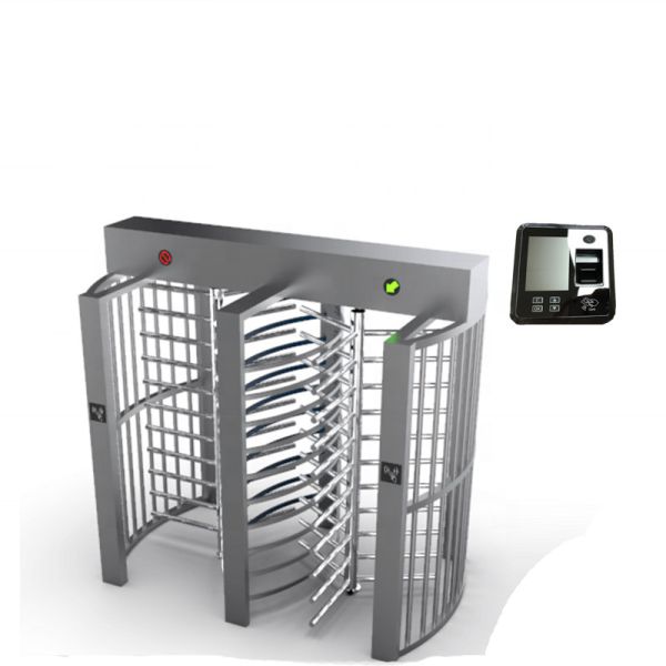 High Security SUS304 Full Height Sliding Turnstile Automatic Auto Stainless Steel