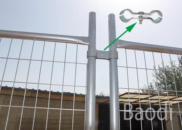 Quality Removable Galvanised Temporary Event Fencing With Round Frame / Welded Mesh for sale