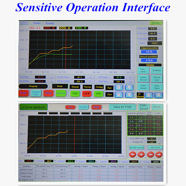 Chip Motherboard Repair WDS 800A BGA Reballing Machine Automatic 3 Heaters