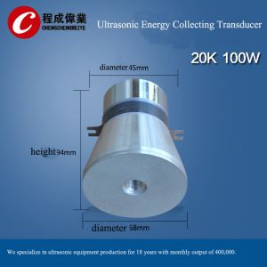 China 100 W 20 Khz Transducer , Piezoelectric Transducer Ultrasound Heat Resistance wholesale