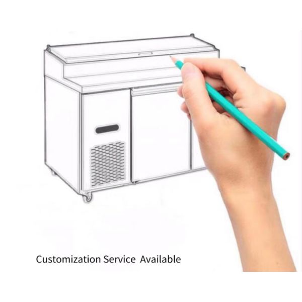 210W SS304 Commercial Worktop Freezer , Stable Under Counter Cooler Commercial