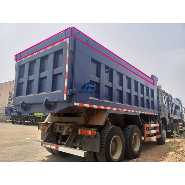10 Wheel 20m3 371HP SINOTRUK HOWO Tipper Truck For Ghana