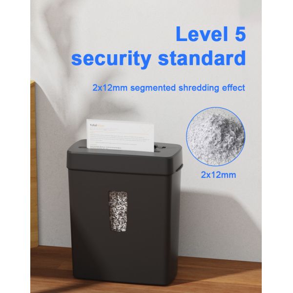 P-5 Paper Destroy Machine Home Office Use Mini Paper Shredder 5 Sheets A4 Micro Cut Shredding C222P-5 2*12mm