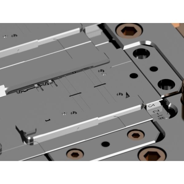 OEM / ODM : Multi Cavity Injection Mold & On-board Lower Bracket (1*4) No.23912