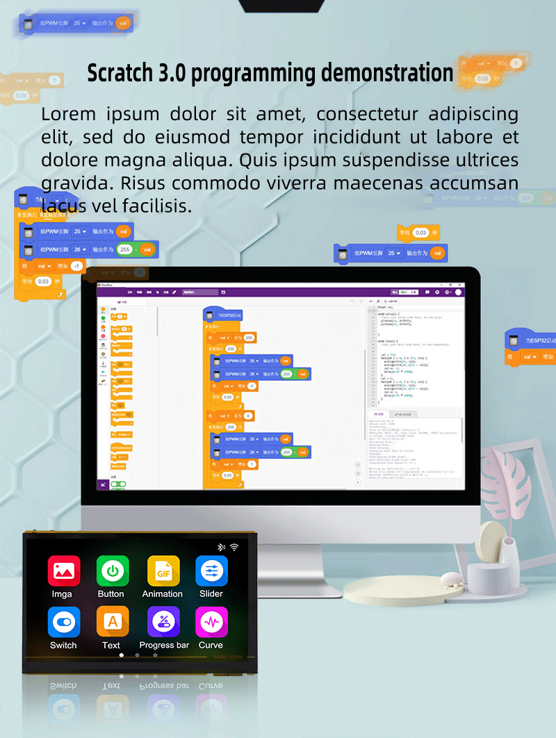 JC1060P470C_I_W is an affordable and compact 5V ESP32 display module with JD9165 driver chip. The product weighs approximately 260g and has a 16.7M