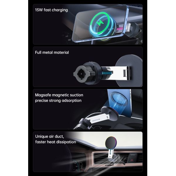 Foldable Iphone 3 In One Wireless Charger Magnetic With Customizable Logo