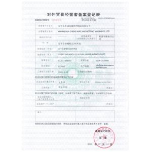 Anping Hua Cheng Wire and Netting Making Co.,Ltd. Certifications