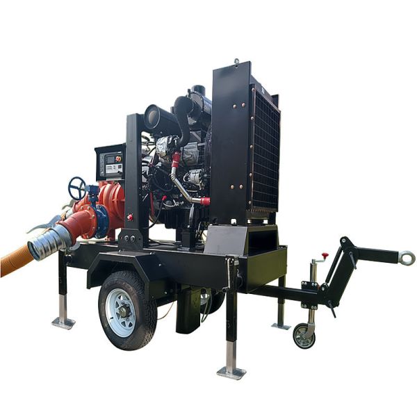 Self Priming Pump Portable Trash Water Pump High Performance Diesel Engine Pump Set