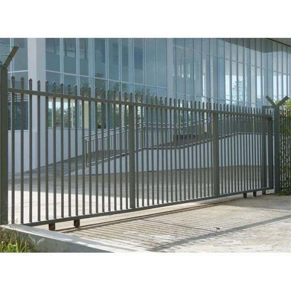 Customized Metal Tubular Picket Security Fence Systems For Wall And Gate