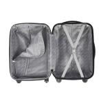 Steel Trolley ODM Spinner ABS PC Luggage With Push Button
