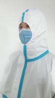China Collapsible Disposable Work Suits , High Air Permeability Disposable Hooded Coveralls wholesale