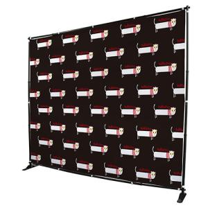 China Custom Telescopic Backdrop Stand , Step Repeat Adjustable Banner Stand wholesale