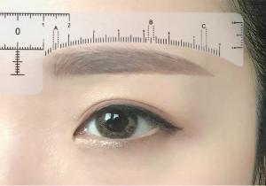 China Disposable Eyebrow Measuring Ruler For Quick Mapping Shaping wholesale