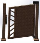 School Access Control Swing Turnstile Barrier Gate With Rain Protection