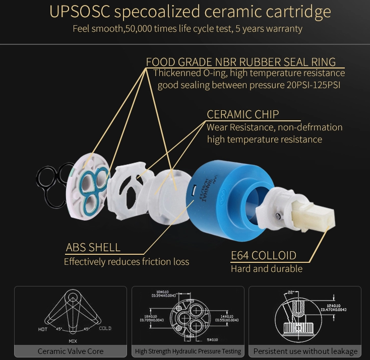 ODM Flexible Curving Sus304 Concealed Basin Mixer