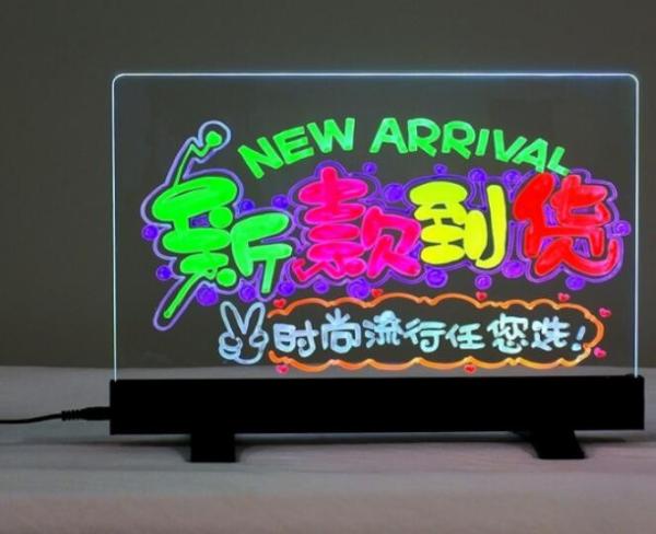 Quality Flashing Illuminated Erasable Neon LED Writing Board Menu Table Sign with Controller LED Message Board Display LED Sign for sale