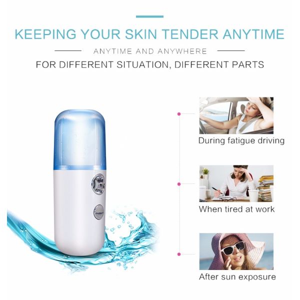 Recharable Shrink Pores Nano Facial Mister , Handy Nano Mist Spray 0.1KGS/ 0.15 KGS