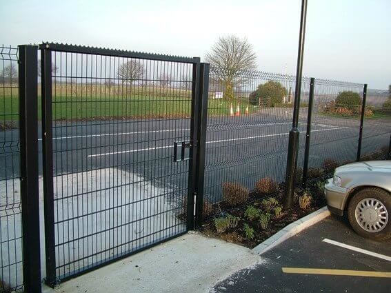 Corrosion Resistance 4.0m Welded Wire Mesh Fencing Double Gate For Yard