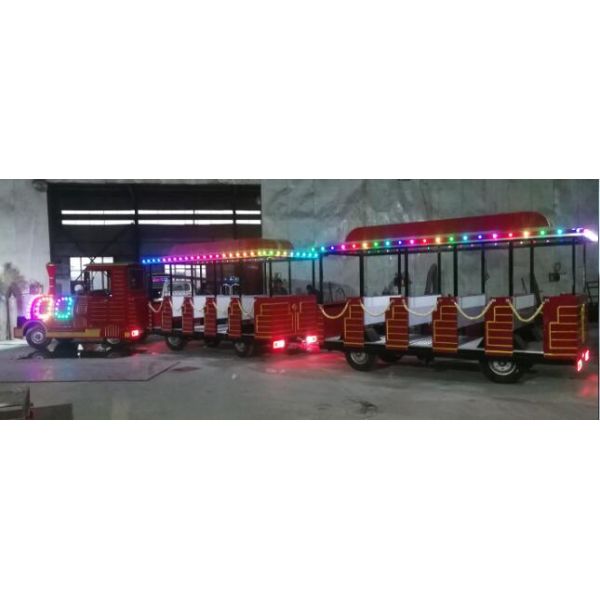 Theme Park Diesel Train Rides 42 Riders High Performance Long Working Life