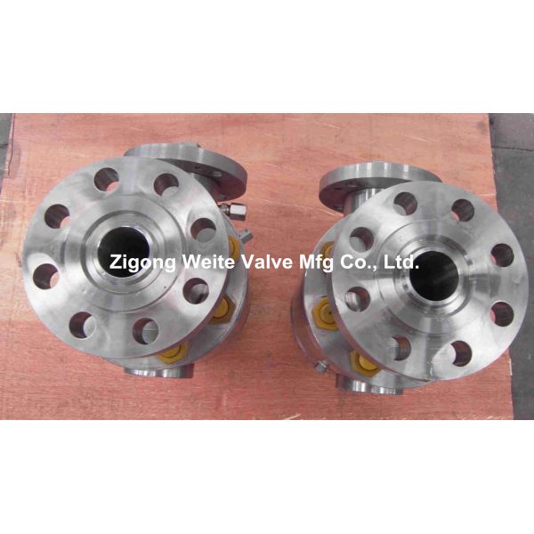 Stainless Steel F51 Ball Valve API 608 Light Weight Low Flow Resistance