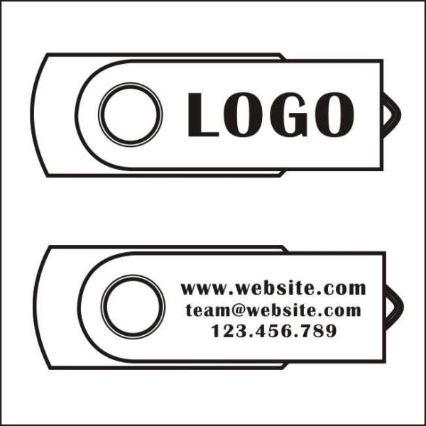Bulk USB Swivel Flash Drive , Custom Printed Swivel Usb Memory Stick