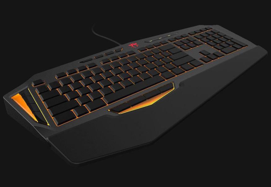 Backlit Mechanical Gaming Keyboard , 8 Macro Keys 4 Media Keys Blue Gaming