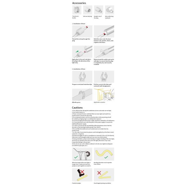 Waterproof Flexible Silicone Neon Strip 13*13 Outdoor LED Silicone Light Strip IP65