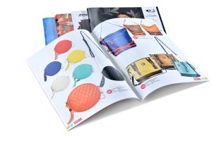 China Offset Custom Catalog Printing Saddle Stitch Binding Debossing wholesale